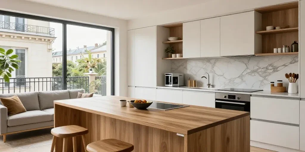 Ouvrir sa cuisine sur le salon dans un appartement parisien : faisabilité, copropriété et budget